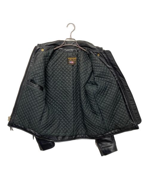 VANSON（バンソン）VANSON (バンソン) 21625B19　レザージャケット ブラック サイズ:36の古着・服飾アイテム