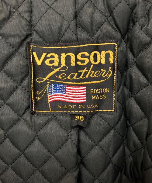 VANSON（バンソン）VANSON (バンソン) 21625B19　レザージャケット ブラック サイズ:36の古着・服飾アイテム