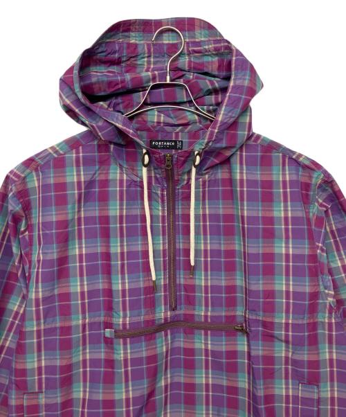 PORTANCE（ポータンス）PORTANCE (ポータンス) アノラックパーカー パープル サイズ:Sの古着・服飾アイテム