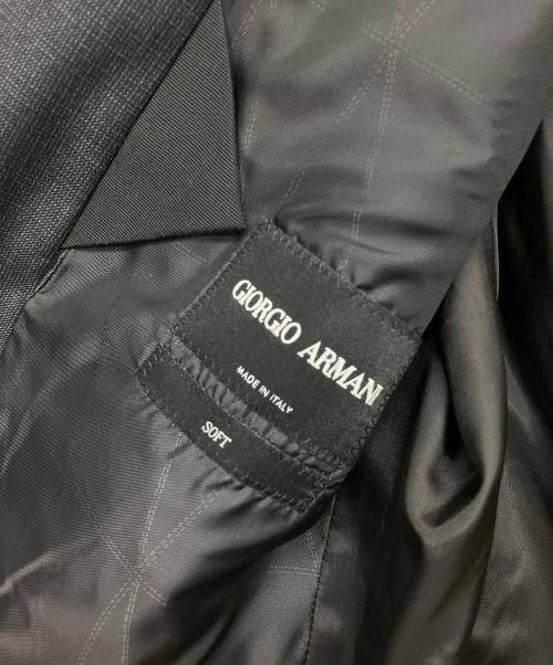 GIORGIO ARMANI（ジョルジオアルマーニ）GIORGIO ARMANI (ジョルジオアルマーニ) 8WGAV001 セットアップスーツ ブラック サイズ:50Rの古着・服飾アイテム