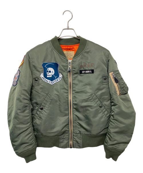AVIREX（アヴィレックス）AVIREX (アヴィレックス) アメリカ空軍独立60周年記念 MA-1ジャケット グリーン サイズ:Mの古着・服飾アイテム
