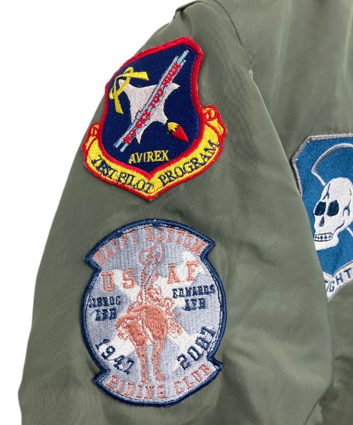 AVIREX（アヴィレックス）AVIREX (アヴィレックス) アメリカ空軍独立60周年記念 MA-1ジャケット グリーン サイズ:Mの古着・服飾アイテム