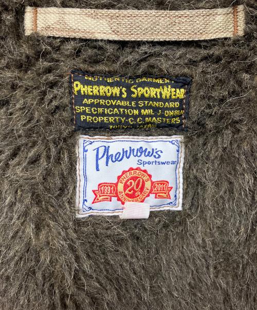 Pherrow's（フェローズ）PHERROW'S (フェローズ) 20周年記念 PECワッペン　デッキジャケット ブラウン サイズ:40の古着・服飾アイテム
