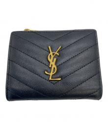 Saint Laurent Paris（サンローランパリ）の古着「575879　2つ折り財布」｜ブラック