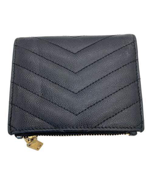 Saint Laurent Paris（サンローランパリ）Saint Laurent Paris (サンローランパリ) 575879　2つ折り財布 ブラックの古着・服飾アイテム