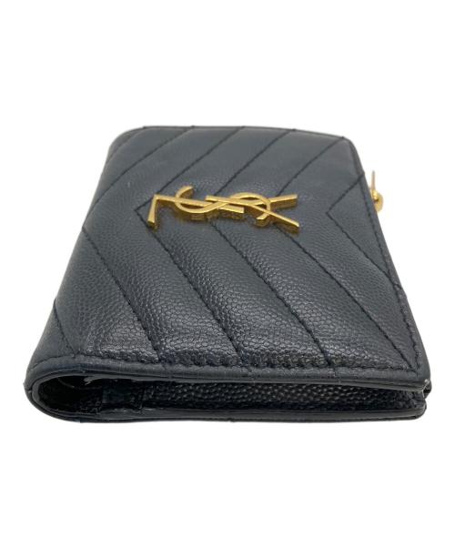 Saint Laurent Paris（サンローランパリ）Saint Laurent Paris (サンローランパリ) 575879　2つ折り財布 ブラックの古着・服飾アイテム