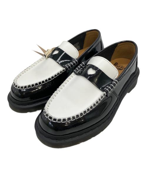 Dr.Martens（ドクターマーチン）Dr.Martens (ドクターマーチン) PENTON HEART　ローファー ブラック×ホワイト サイズ:23cmの古着・服飾アイテム