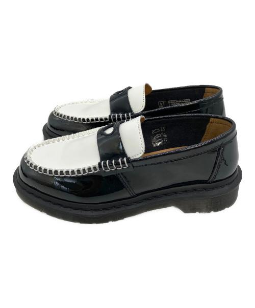 Dr.Martens（ドクターマーチン）Dr.Martens (ドクターマーチン) PENTON HEART　ローファー ブラック×ホワイト サイズ:23cmの古着・服飾アイテム