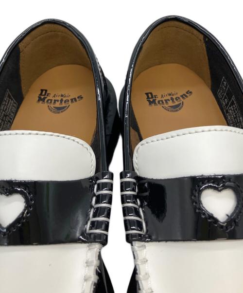 Dr.Martens（ドクターマーチン）Dr.Martens (ドクターマーチン) PENTON HEART　ローファー ブラック×ホワイト サイズ:23cmの古着・服飾アイテム