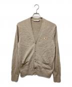 maison kitsuneメゾンキツネ）の古着「ニットカーディガン」｜ブラウン