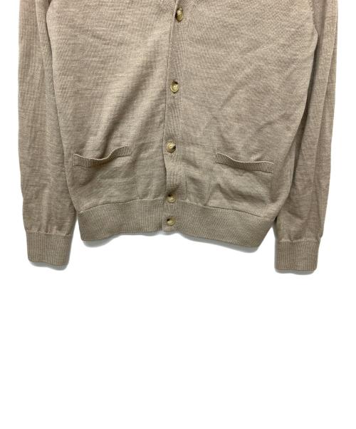 maison kitsune（メゾンキツネ）MAISON KITSUNE (メゾンキツネ) ニットカーディガン ブラウン サイズ:Mの古着・服飾アイテム