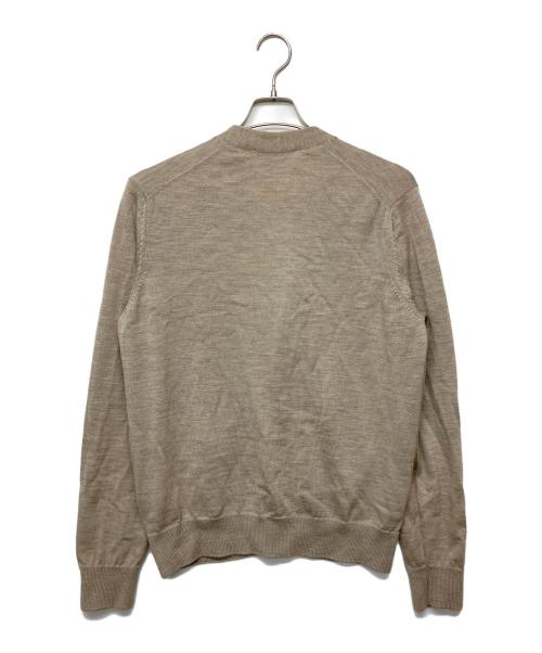 maison kitsune（メゾンキツネ）MAISON KITSUNE (メゾンキツネ) ニットカーディガン ブラウン サイズ:Mの古着・服飾アイテム