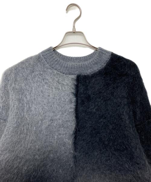 UNUSED（アンユーズド）UNUSED (アンユーズド) GRADATION MOHAIR PULLOVER グレー×ブラック サイズ:3の古着・服飾アイテム