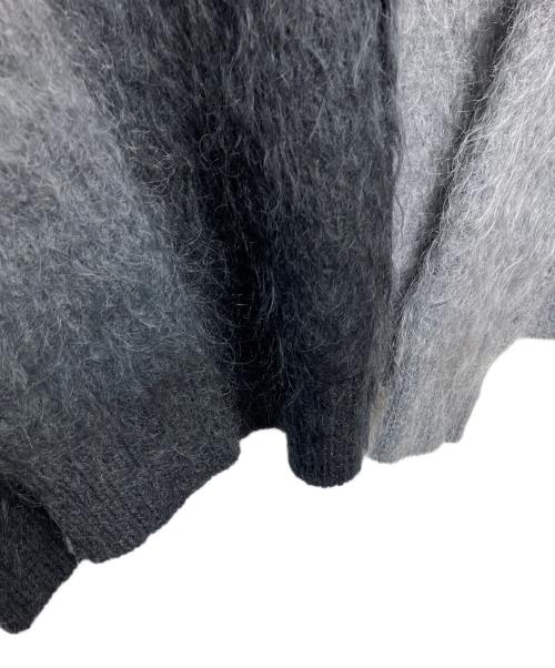 UNUSED（アンユーズド）UNUSED (アンユーズド) GRADATION MOHAIR PULLOVER グレー×ブラック サイズ:3の古着・服飾アイテム