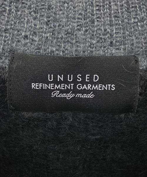 UNUSED（アンユーズド）UNUSED (アンユーズド) GRADATION MOHAIR PULLOVER グレー×ブラック サイズ:3の古着・服飾アイテム
