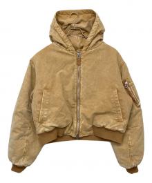 DANKE SCHON（ダンケ シェーン）の古着「DUCK HOODED BLOUSON」｜ブラウン