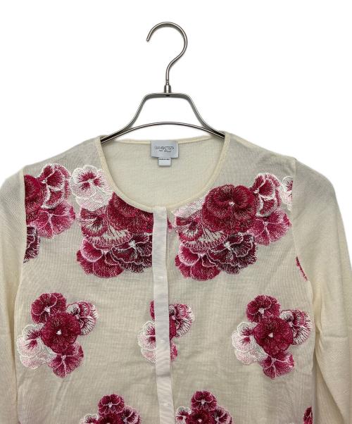GIAMBATTISTA VALLi（ジャンバティスタ・バリ）GiAMBATTiSTA VALLi (ジャンバティスタ・バリ) ニットカーディガン アイボリー サイズ:40の古着・服飾アイテム