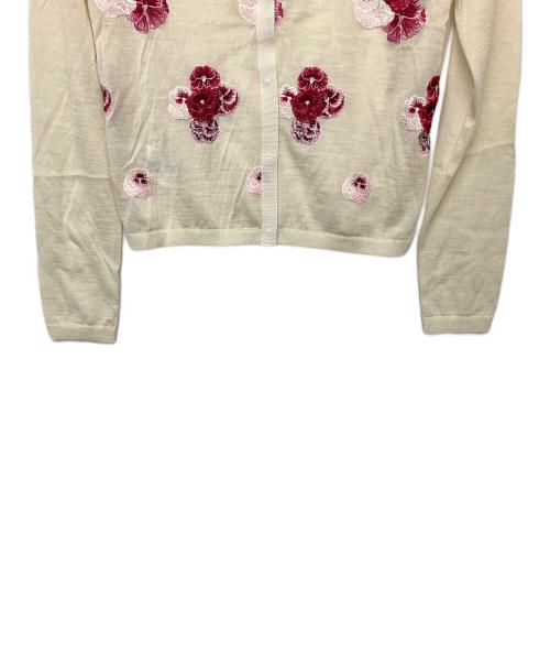 GIAMBATTISTA VALLi（ジャンバティスタ・バリ）GiAMBATTiSTA VALLi (ジャンバティスタ・バリ) ニットカーディガン アイボリー サイズ:40の古着・服飾アイテム