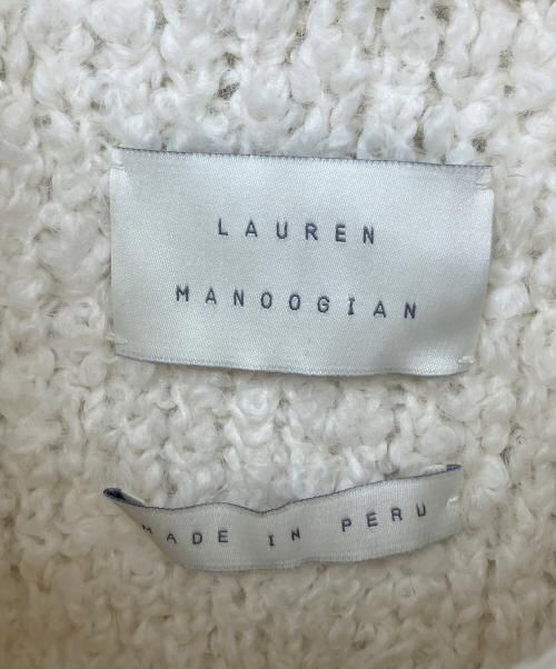 Lauren Manoogian（ローレン マヌージアン）Lauren Manoogian (ローレン マヌージアン) 厚手ニット ホワイト サイズ:S 未使用品の古着・服飾アイテム