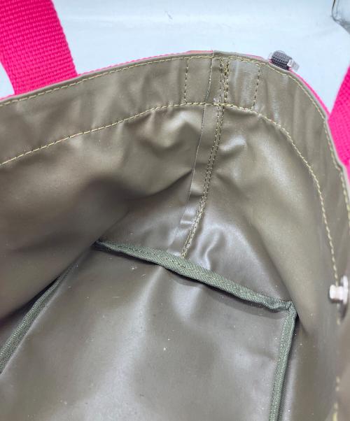 Herve Chapelier（エルベシャプリエ）Herve Chapelier (エルベシャプリエ) 2701W カモフラ×フューシャ　舟型トートSの古着・服飾アイテム