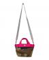 Herve Chapelier (エルベシャプリエ) 2701W カモフラ×フューシャ　舟型トートS：20000円