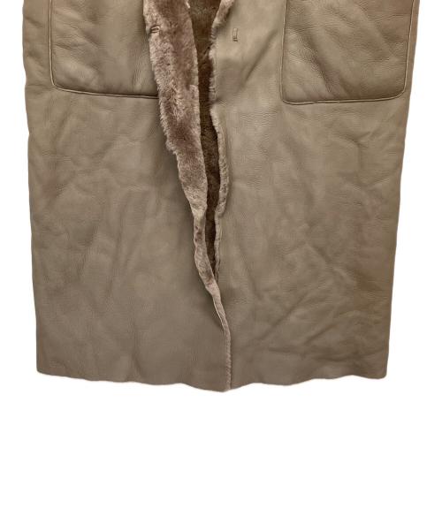 theory luxe（セオリーリュクス）theory luxe (セオリーリュクス) 03-1360902-020-038　リバーシブルムートンコート ブラウン サイズ:Mの古着・服飾アイテム