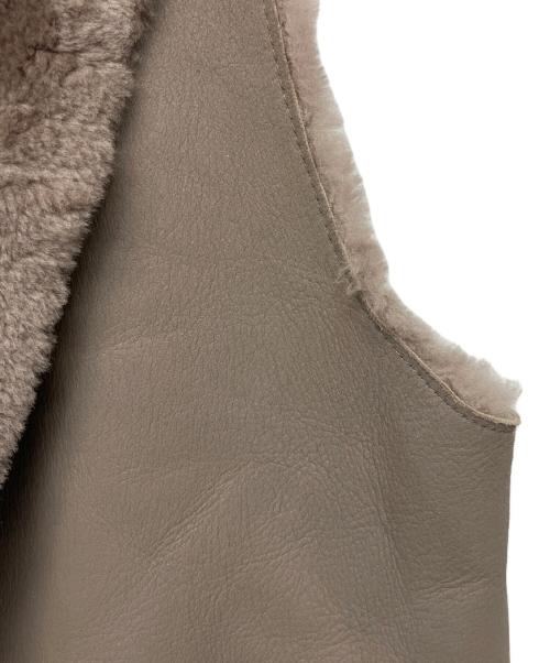 theory luxe（セオリーリュクス）theory luxe (セオリーリュクス) 03-1360902-020-038　リバーシブルムートンコート ブラウン サイズ:Mの古着・服飾アイテム