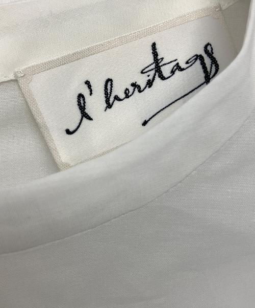 l'heritage martinique（レリタージュ マルティニーク）l'heritage martinique (レリタージュ マルティニーク) 長袖ブラウス ホワイト サイズ:S 未使用品の古着・服飾アイテム