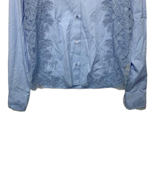 ermanno scervino（エルマノシェルビーノ）ERMANNO SCERVINO (エルマノシェルビーノ) ew9816127　長袖ブラウス スカイブルー サイズ:Mの古着・服飾アイテム