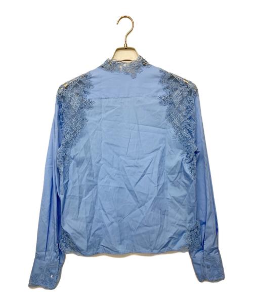 ermanno scervino（エルマノシェルビーノ）ERMANNO SCERVINO (エルマノシェルビーノ) ew9816127　長袖ブラウス スカイブルー サイズ:Mの古着・服飾アイテム