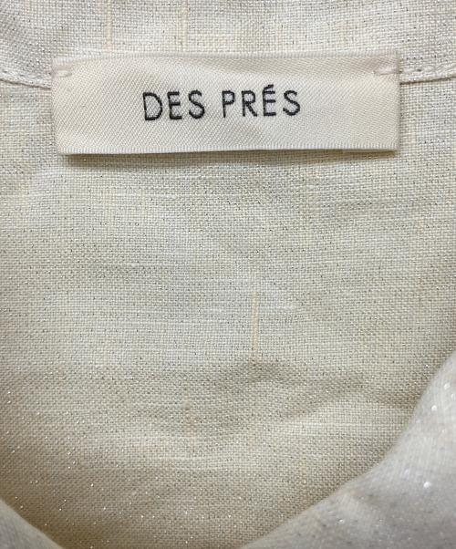DES PRES（デ プレ）DES PRES (デ プレ) 22-01-51-01308　ノースリーブブラウス アイボリー サイズ:Free 未使用品の古着・服飾アイテム