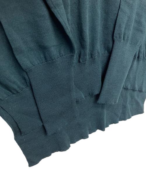 JOHN SMEDLEY（ジョンスメドレー）JOHN SMEDLEY (ジョンスメドレー) 243102 イングランド製　Vネックニット グリーン サイズ:SMサイズ 未使用品の古着・服飾アイテム