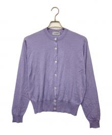 JOHN SMEDLEY（ジョンスメドレー）の古着「ニットカーディガン」｜パープル