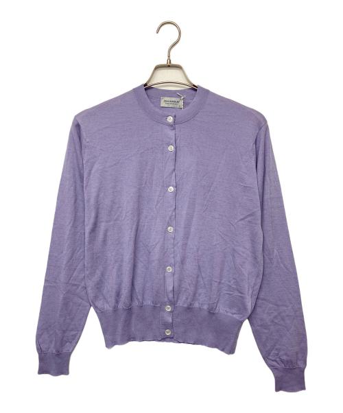 JOHN SMEDLEY（ジョンスメドレー）JOHN SMEDLEY (ジョンスメドレー) ニットカーディガン パープル サイズ:M 未使用品の古着・服飾アイテム