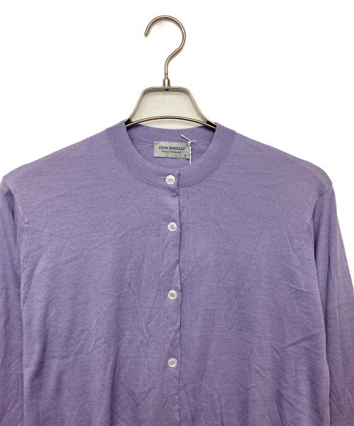 JOHN SMEDLEY（ジョンスメドレー）JOHN SMEDLEY (ジョンスメドレー) ニットカーディガン パープル サイズ:M 未使用品の古着・服飾アイテム