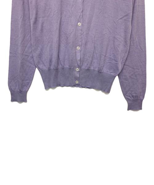 JOHN SMEDLEY（ジョンスメドレー）JOHN SMEDLEY (ジョンスメドレー) ニットカーディガン パープル サイズ:M 未使用品の古着・服飾アイテム