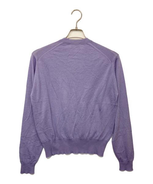 JOHN SMEDLEY（ジョンスメドレー）JOHN SMEDLEY (ジョンスメドレー) ニットカーディガン パープル サイズ:M 未使用品の古着・服飾アイテム