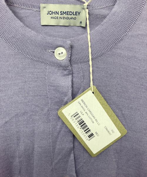 JOHN SMEDLEY（ジョンスメドレー）JOHN SMEDLEY (ジョンスメドレー) ニットカーディガン パープル サイズ:M 未使用品の古着・服飾アイテム