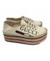中古・古着 GUCCI (グッチ) プラットフォーム スニーカー ベージュ サイズ:35：15000円