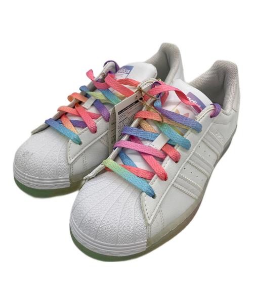 adidas（アディダス）adidas (アディダス) SUPERSTAR WHITE RAINBOW　スニーカー ホワイト サイズ:23cmの古着・服飾アイテム