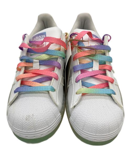adidas（アディダス）adidas (アディダス) SUPERSTAR WHITE RAINBOW　スニーカー ホワイト サイズ:23cmの古着・服飾アイテム