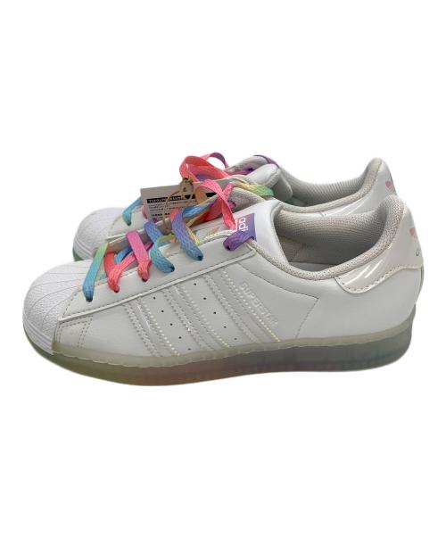 adidas（アディダス）adidas (アディダス) SUPERSTAR WHITE RAINBOW　スニーカー ホワイト サイズ:23cmの古着・服飾アイテム