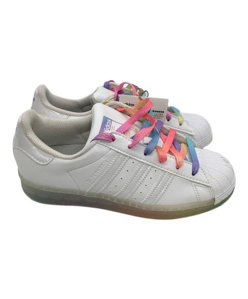 adidas（アディダス）adidas (アディダス) SUPERSTAR WHITE RAINBOW　スニーカー ホワイト サイズ:23cmの古着・服飾アイテム
