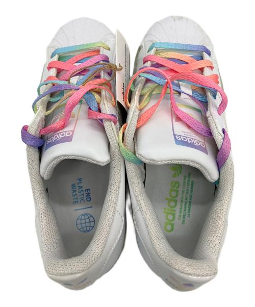 adidas（アディダス）adidas (アディダス) SUPERSTAR WHITE RAINBOW　スニーカー ホワイト サイズ:23cmの古着・服飾アイテム