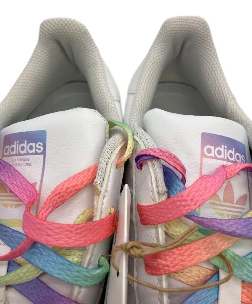 adidas（アディダス）adidas (アディダス) SUPERSTAR WHITE RAINBOW　スニーカー ホワイト サイズ:23cmの古着・服飾アイテム
