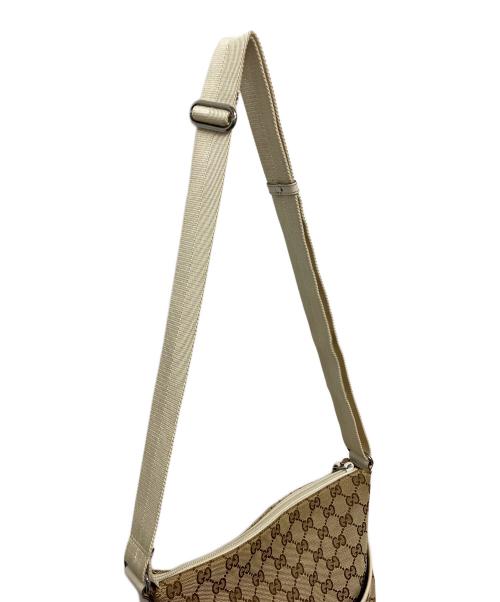 GUCCI（グッチ）GUCCI (グッチ) ショルダーバッグ ホワイト×ブラウンの古着・服飾アイテム