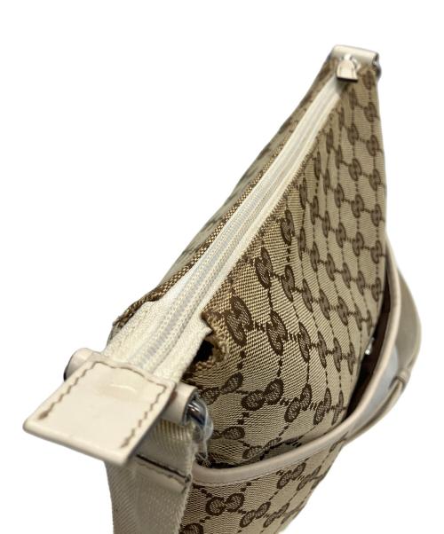 GUCCI（グッチ）GUCCI (グッチ) ショルダーバッグ ホワイト×ブラウンの古着・服飾アイテム