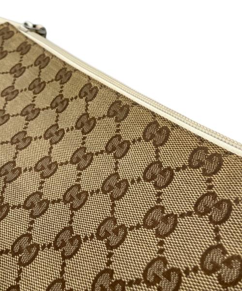 GUCCI（グッチ）GUCCI (グッチ) ショルダーバッグ ホワイト×ブラウンの古着・服飾アイテム
