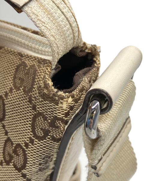 GUCCI（グッチ）GUCCI (グッチ) ショルダーバッグ ホワイト×ブラウンの古着・服飾アイテム