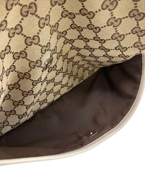 GUCCI（グッチ）GUCCI (グッチ) ショルダーバッグ ホワイト×ブラウンの古着・服飾アイテム
